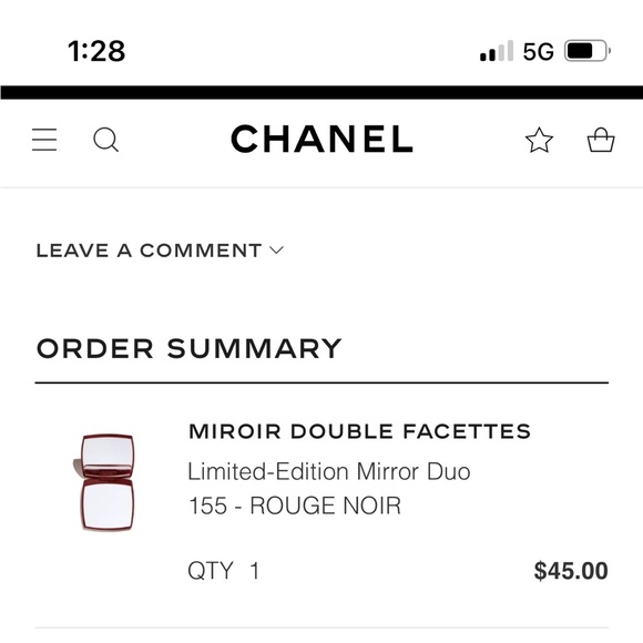 CHANEL Limited Edition Compact Mirror Duo Rouge Noir - Picture 11 of 12